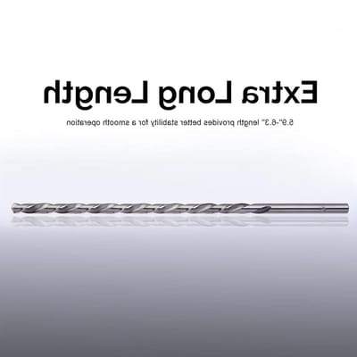 Extra lange twistboor set van 5 stuks, 150mm-160mm, voor hout, kunststof en aluminium, 2mm-5mm