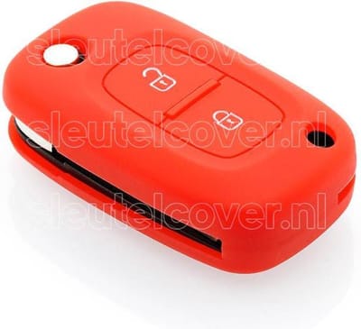Autosleutel Hoesje geschikt voor Mercedes - SleutelCover - Silicone Autosleutel Cover - Sleutelhoesje Rood