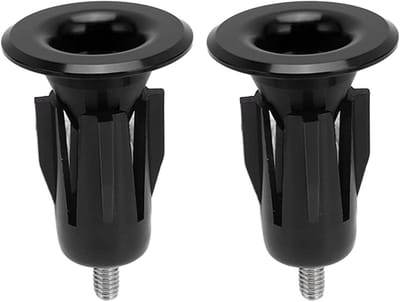 Verstelbare Aluminium Handvat Eindpluggen voor Fietssturen - Geschikt voor 15-23,5mm MTB, BMX en Racefietsen - Set van 1 Paar Zwart