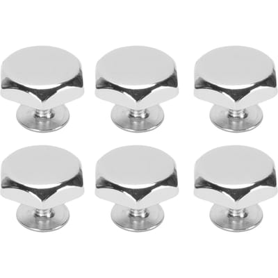 30 Sets Klinknagel en Schroef 8mm Zinklegering Holle Zeskantkop Klinknagels 6mm Kruiskop IJzeren Schroeven voor Leer