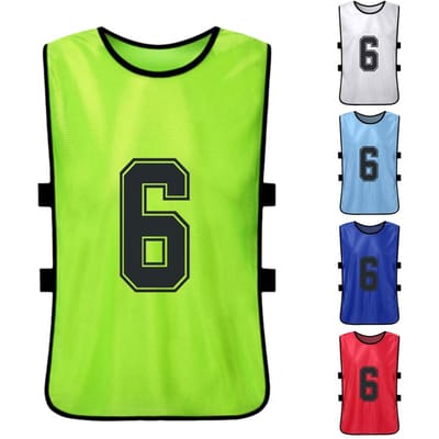 24 STUKS Voetbal Pini's Sneldrogende Voetbalshirts Jeugd Sport Oefenwedstrijd Basketbalteam Training Genummerde Bibs green