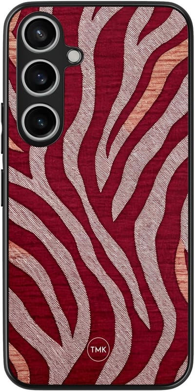 Hoesje geschikt voor Samsung Galaxy A15 - Zebra rood - Rood - TPU case - Zebraprint - Hardcase zwart telefoonhoesje