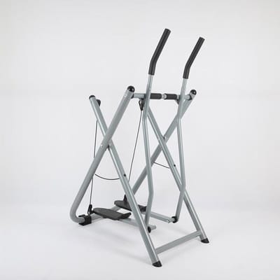 Elliptische Crosstrainer - Hometrainer Fitnessapparaat - Cardiotraining Thuis - Opvouwbaar Ruimtebesparend - Tot 120kg - Zilver