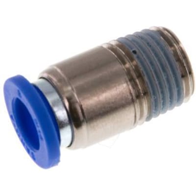 8mm x R1/4'' Messing/PA 66 Insteekfitting buitendraad Binnenzeskant NBR [5 Stuks]