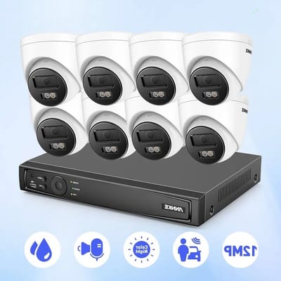 Beveiligingssysteem – Bewakingscamera – CCTV Camera – Security Camera – NVR Recorder – 12MP Ultra HD – Dual Light Nachtzicht – 1TB HDD Ingebouwd