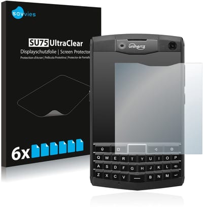 Savvies - Screenprotector voor Unihertz Titan - Folie Beschermfolie transparant 6 Stuks