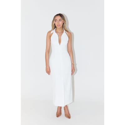 Odd Muse The Ultimate Muse Collar Maxi Dress White Maat: XXS | Maxi Jurken Outlet | Dames | Wit