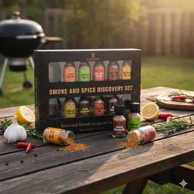 Kruiden Cadeauset – 12 Essentiële Kruiden met Stijlvolle Kruidenpotjes – Complete Kruidenbasis voor Keuken & BBQ – Ideaal voor Koken, Grillen & Dagelijks Gebruik