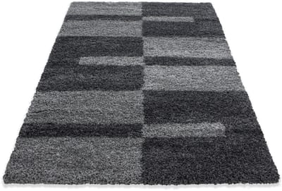 Extra hoogpolig en modern vloerkleed Gala - grijs - 240x340 cm