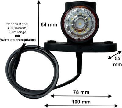 Universele LED Contourverlichting voor Vrachtwagen en Aanhanger 12V/24V