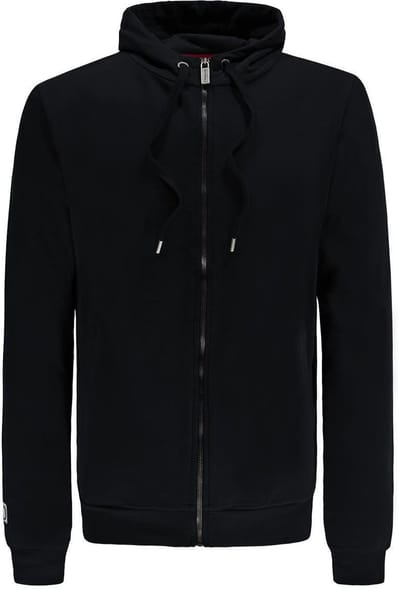 Re-Born - Sport vest - Hoodie - Trui met rits - Trui met zakken - Capuchon - Heren - Zwart - Maat S