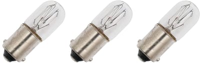 Miniatuur Signaallamp Ba9s 230V 3W - 13 mAh - 3 stuks - T10 Gloeilamp Ø10mm - 28mm - 2500K - Dimbaar