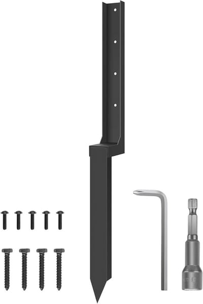 Hek reparatieset - Paal versteviger - Hek repareren - Eenvoudige montage - 43.2 cm lang - Meerkleurig