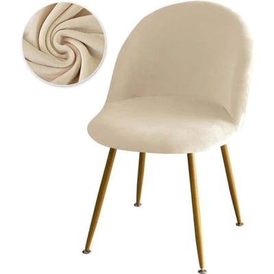 Elastisch fluwelen stoelhoes effen kleur stretch lage rug eendenbek eetkamerstoelhoezen zachte make-up stoelhoezen voor thuishotel 1pcs chair cover