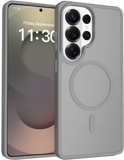 Solidenz Hoesje - geschikt voor Samsung Galaxy S26 Ultra - Geschikt voor MagSafe - FrostMag - Titanium