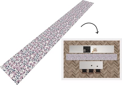 Keukenloper - Keukenmat - Meiden - Bloemen - Roze - Patronen - 400x50 cm - Keuken vloerkleed