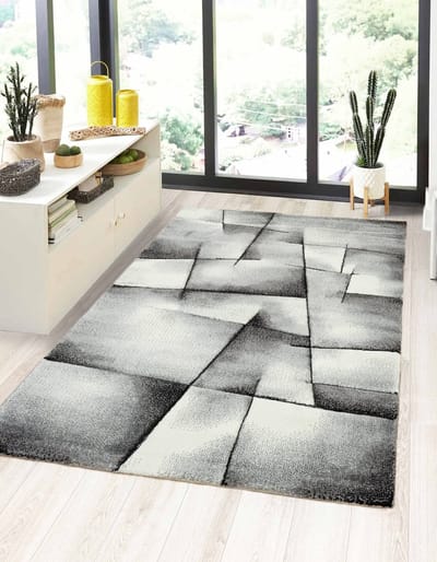 Flycarpets Kristal Modern Vloerkleed - 120x170cm - Antraciet