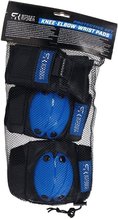 Beschermset Skaten - Valbescherming - Veilig Sporten - 6 Delig - Maat S - Zwart Blauw