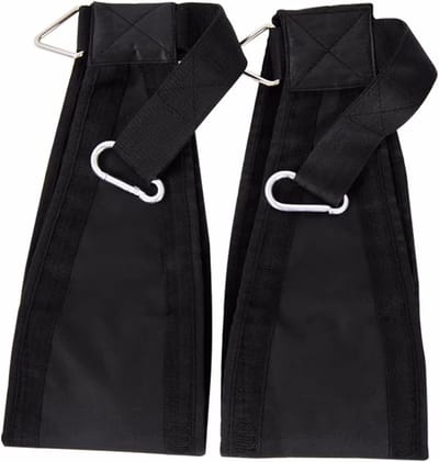 Ab Sling Straps - Trainingsbanden - Buikspieren Trainen - Eenvoudige Installatie - 1 Paar - Zwart