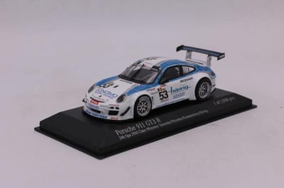1:43 Diecast Modelcar Porsche 911 GT3 R #43 24H Spa 2010 1008pcs Minichamps