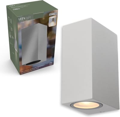 Proventa AllWeather Muurlamp voor buiten - Rechthoek - Grijs