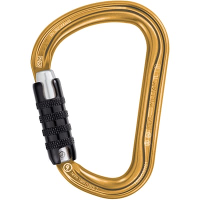 PETZL WILLIAM TRIACT-LOCK GOLD – Lichtgewicht asymmetrische karabiner 27KN