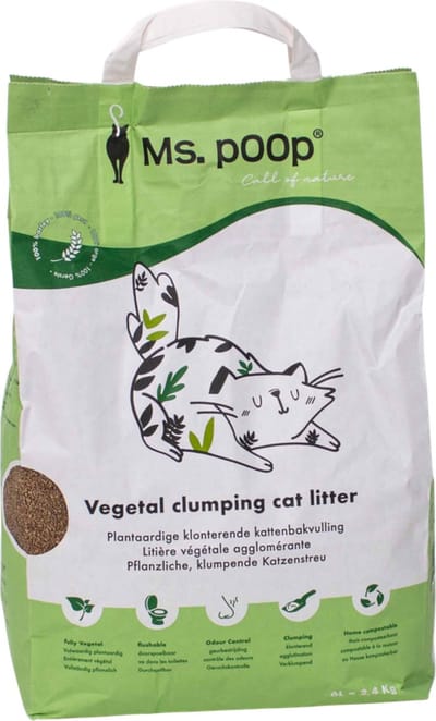 Ms. Poop - Kattenbakvulling Klontvormend - Call Of Nature Plantaardig - 6L