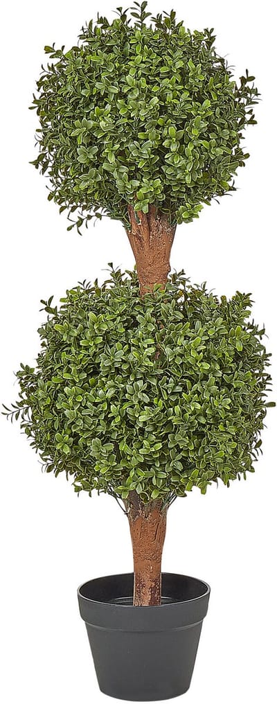 BUXUS BALL TREE - Kunstplant - Groen - 92 cm - Synthetisch