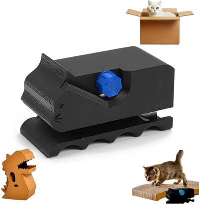 snijder voor kattenkrabpalen, 3D-geprinte kartonnen snijder