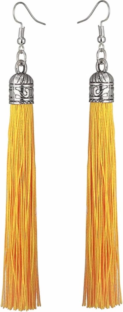 Fako Bijoux® - Oorbellen - Kwast Romania XL - Geel