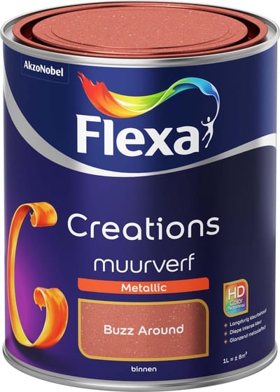 Flexa - Creations - Muurverf - Metallic - Buzz Around - 1 liter