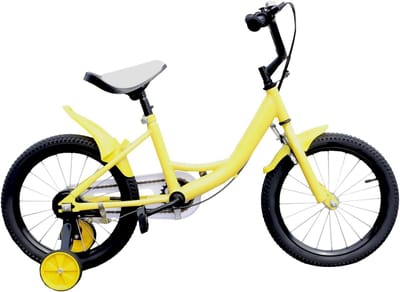 16 inch Kinderfiets voor Peuters met Afneembare Stabilisatoren – Verstelbare Fiets voor Kinderen van 5-8 Jaar
