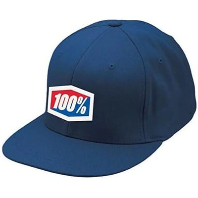 100% Essential J-Fit Cap, blauw Hoofdomtrek L/XL