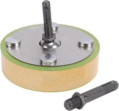 Tegel Triller - Vibratie Nivelleerder - Vloeren Plaatsen - 360 Graden Draaibaar - 12 Cm Diameter - Zilver