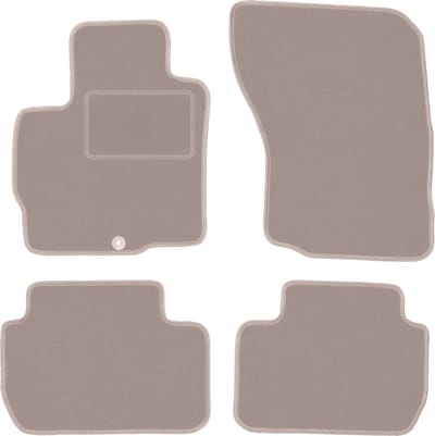 Beige velours matten voor: Mitsubishi Outlander III SUV (2012-)