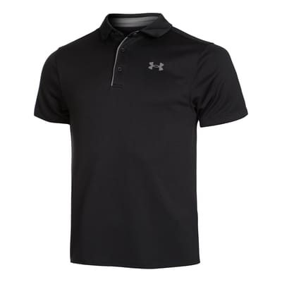 Under Armour Tech Polo Shirt Heren Sportshirt - Maat S  - Mannen - zwart