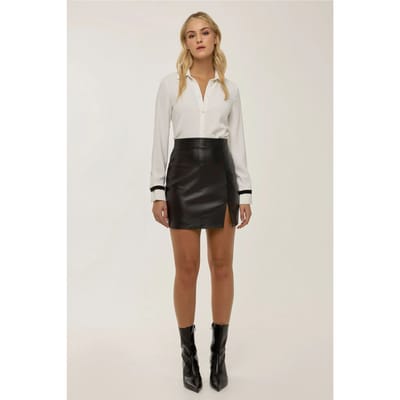 Leren Look Minirok