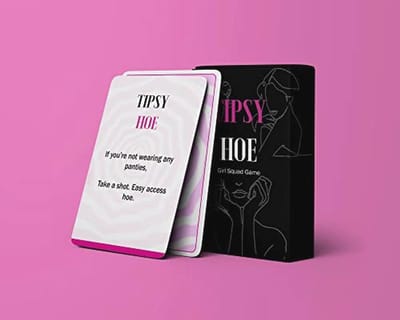 TipsyHoe Meidenavondspel: avondspel voor dames voor feestavonden, vrijgezellenfeesten en bruidsshower spel, drinkspellen, een meisjesavond drinkspel