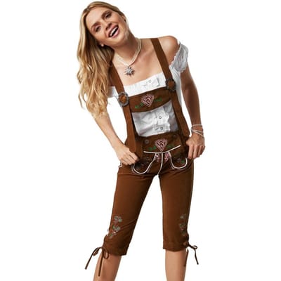 dressforfun - Lederhose Walchensee XXL - verkleedkleding kostuum halloween verkleden feestkleding carnavalskleding carnaval feestkledij partykleding - 302824