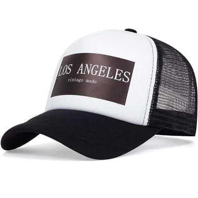 Casquettes en maille baseball unisexes imprimé Los Angeles Print Printemps Été Extérieur Réglables Casquettes décontractées Casquette Papa Chapeau pare-soleil