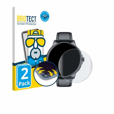 BROTECT - Screenprotector voor TAOLOON Smartwatch 1.43" - Folie Beschermfolie matte volledig dekking 2 Stuks