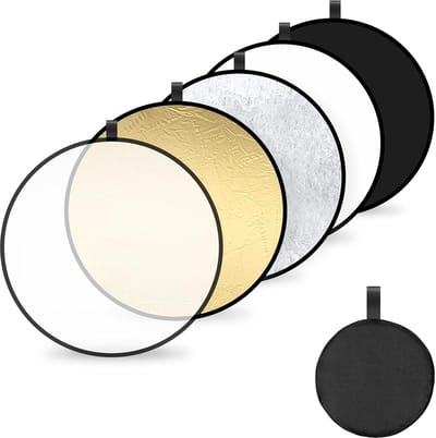 5-in-1 Opvouwbare Fotoreflector Set 60cm voor Studio en Portret