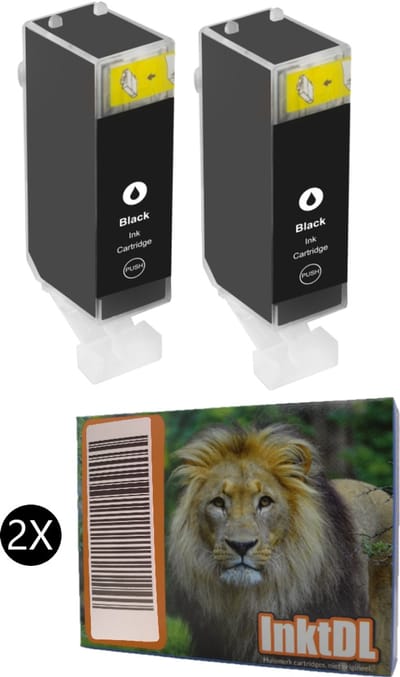 Huismerk geschikt voor Canon PGI-520 XL inktcartridges - 2X Zwart - MP560 - MP640 - MP550 - MP620 - IP3600