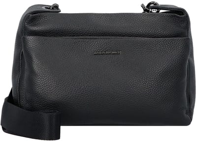 MANDARINA DUCK Leren schoudertas Mellow Leather Crossover Bag Nero zwart