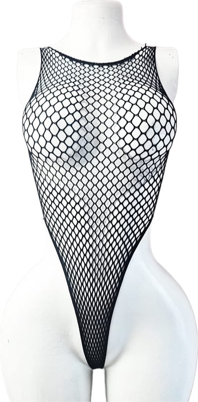 BamBella ® - Panty pak -Onesize - body suit - Dames - Onesize - sexy Erotische jumpsuit van kant lingerie zwart catsuit