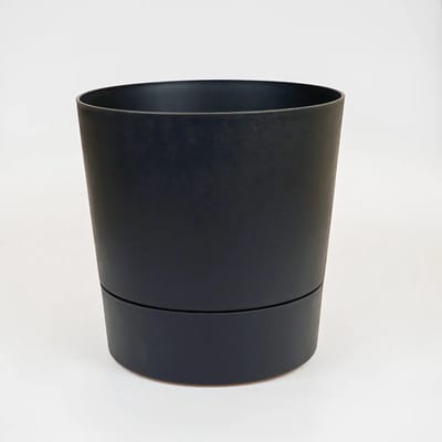 ELHO bloempot foss d35cm living black met wielen