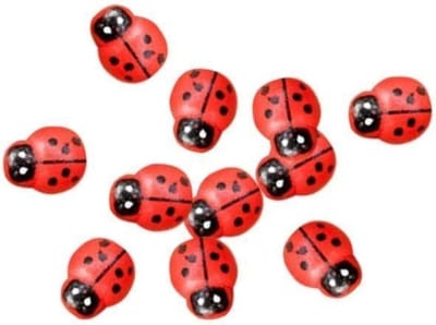 20Pcs Rode Mini Lieveheersbeestje Decor Diy Micro Landschap Decoratie Tuin Miniaturen Ornament Accessoires Micro Landschap Ornamenten Scrapbooking Miniatuur Fairy Tuin Accessoires Outdoor