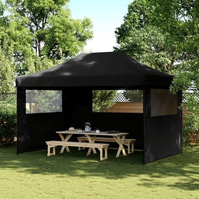 Opvouwbare Partytent - Pop-up Paviljoen - Feestelijke Gelegenheden - Snelle Pop-up Montage - 440 x 292 cm - Zwart