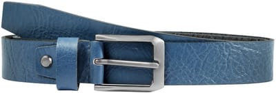Leonardo Verrelli Leonardo Verrelli damesriem 85 cm - 125 cm (taillewijdte) in blauw van 100% echt leer, inkortbaar