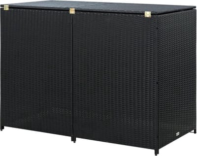 Thuys – Kliko Ombouw – Containerberging – Enkele Containerkast – Containerombouw – Container Ombouw – 148 x 80 x 111 cm – Zwart